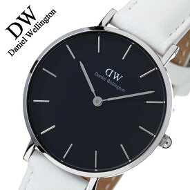 ダニエルウェリントン クラシック ペティット ボンダイ ブラック 32mm 時計 Daniel Wellington 腕時計 Classic Petite Bondi Black レディース DW00100284 正規品 革 レザー ベルト シルバー dw シンプル 人気 北欧 おしゃれ ファッション ブランド 冬