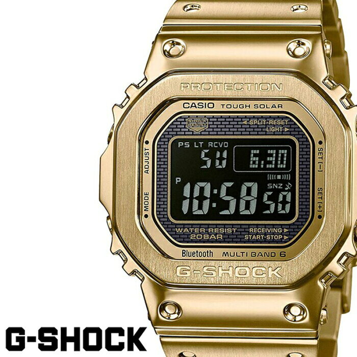 カシオ Gショック フルメタル ゴールド 腕時計 Casio G Shock 時計 メンズ Gmw B5000gd 9jf 正規品 防災 ジーショック おしゃれ アウトドア スポーツ 防水 丈夫 スクエア ソーラー 電波時計 モバイル 連帯 Iphone Android レア 希少 プレゼント ギフト 入試 受験 冬