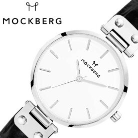 モックバーグ オリジナル 34mm 時計 MOCKBERG Original 腕時計 レディース ホワイト MO121 北欧 上品 ミニマル シック 大人 おしゃれ 人気 ブランド 女性用 彼女 妻 嫁 上品 薄型 アクセサリー シンプル 革 シルバー お祝い 観光 遠足 旅行