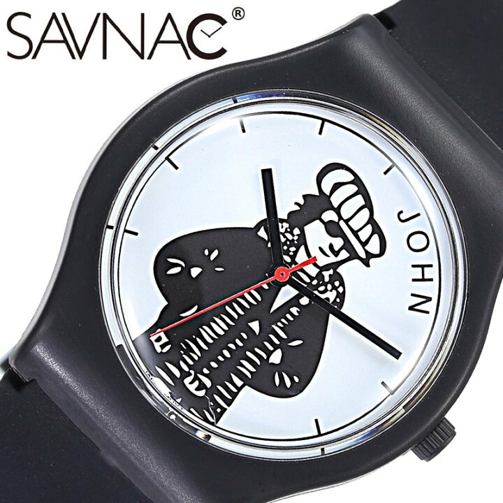 楽天市場 サブナック 腕時計 Savnac 時計 クリストファー ブラウン ジョン Christopher Brown John メンズ レディース ホワイト Joh01 人気 ブランド おしゃれ 個性的 カジュアル アート ミュージシャン イラスト ファッション おすすめ サブカル デザイナーズ 冬