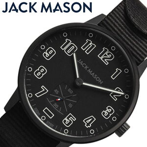 ジャックメイソン 日本限定モデル 腕時計 JACK MASON 時計 フィールド FIELD メンズ ブラック JM-F401-017 人気 おすすめ おしゃれ ブランド 防水 高級 NATO ナイロン 登山 クラシカル シンプル 入試 受