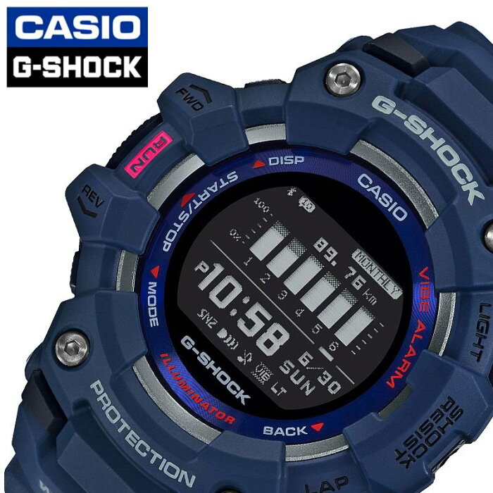 カシオ ジーショック スマートウォッチ Gショック ジー スクワッド 腕時計 Casio G Shock G Squad 時計 メンズ 防水 ブラック Gbd 100 2jf おすすめ トレイルラン トレラン 人気 かっこいい ネイビー ランニング 大人 社会人 就職 スポーツ アウトドア 誕生日 父の日