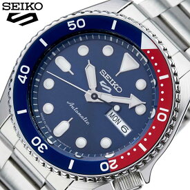 セイコー 5スポーツ 自動巻き 時計 機械式 スポーツ スタイル SEIKO 5Sports 腕時計 Sports Style メンズ ブルー SBSA003 人気 ブランド オートマチック メカニカル カレンダー スケルトン おしゃれ ファッション カジュアル ビジネス 新社会人 プレゼント ギフト 観光 旅行