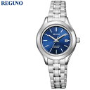 【2,200円引き】【20%OFF】 シチズン 腕時計 レグノ CITIZEN REGUNO レディース ブルー シルバー 時計 KM4-112-71 人気 おすすめ おしゃれ ブランド 新社会人 母の日 プレゼント ギフト 父の日 観光 遠足 旅行