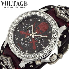 ヴォルテージ VOLTAGE 腕時計 センチネル 9 SENTINEL 9 メンズ VO-013S9-02BR 男性 ブラック バイカー ロック 革ジャン コンチョ シルバー ハード 人気 おすすめ おしゃれ ブランド 母の日 プレゼント ギフト 観光 遠足 旅行