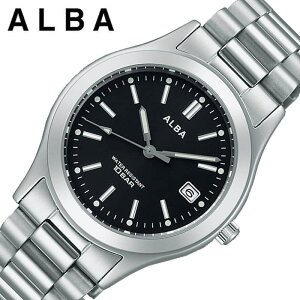 セイコー アルバ 腕時計 SEIKO ALBA 時計 メンズ 腕時計 ブラック シンプル 受験 面接 見やすい わかりやすい AQGK474 人気 おすすめ おしゃれ ブランド 母の日 プレゼント ギフト 観光 遠足 旅行