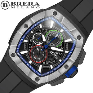 ブレラミラノ 腕時計 BRERA MILANO 時計 スーパースポルティーボ トノー SUPERSPORTIVO TONNEAU メンズ 腕時計 ブラック クロノグラフ BMSSTNQC4103B イタリア ブランド 話題 新作 かっこいい 人気 おすすめ