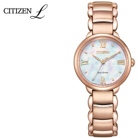 シチズン 腕時計 シチズンエル CITIZEN CITIZEN L レディース 白蝶貝 ピンクゴールド ゴールド 時計 ソーラー ラウンドコレクション ROUND Collection EM0928-84D 人気 おすすめ おしゃれ ブランド プレゼント ギフト エコドライブ カジュアル ビジネス デート スーツ 旅行