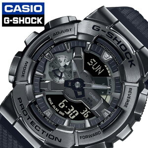 �y��3,245�~���z�y10%OFF�z�J�V�I �r���v G�V���b�N �u���b�N�A�E�g CASIO G-SHOCK METEL COVERED �����Y ���^���u���b�N �u���b�N ���v ���^�� �I�[���u���b�N GM-110BB-1AJF �l�C �������� ������� �u����