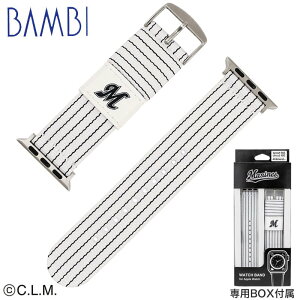 【BAMBI アップルウォッチ用バンド パ・リーグ 6球団デザイン】 アップルウォッチ バンド 替えベルト 替えバンド バンビ メンズ レディース 交換ベルト ベルト 千葉ロッテマリーンズ マリー
