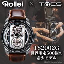 タックス 腕時計 ツインレンズ × ローライフレックス TACS TWINLENS × Rolleiflex メンズ グレー ブラウン 時計 機械式 自動巻き TS2002G 人気 おすすめ おしゃれ ブランド プレゼント ギフト【正規品】