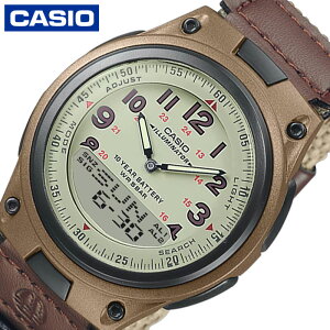 カシオ 腕時計 カシオコレクション スタンダード CASIO CASIO Collection STANDARD メンズ ベージュ ブラウン 時計 CASIO-AW-80V-5BJF 人気 おすすめ おしゃれ ブランド プレゼント ギフト【正規品】
