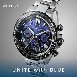 V`Y rv AebT GREhCuGPSqdgv _u_CNgtCg@ACT Line CITIZEN ATTESA UNITE with BLUE Y u[ Vo[ v GPS dg \[[ CC4075-50L lC  