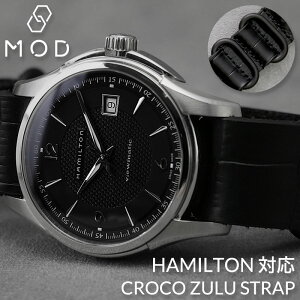 [HAMILTON Ή]MOD CROCO ZULU STRAP n~g oh  xg ւoh rv ւxg v NATO ^Cv ig[ vxg Natoxg ig[xg voh {v NR ^  