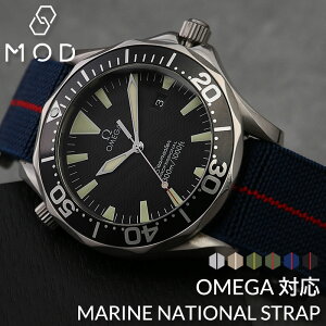 yIK ΉzMARINE NATIONAL STRAP }[iVi Xgbv OMEGA xg oh ւxg J O  20 22 mm  iC rv Y p ւ oh ~^[ EHb` 