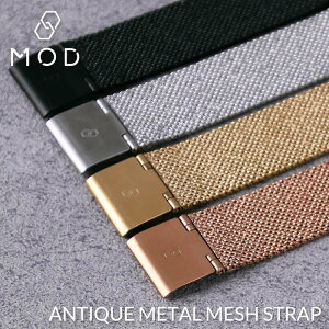 AeB[N^bVXgbv xg 18mm ~l[[ rvxg oh MOD v ANTIQUE METAL MESH STRAP Y fB[X lC XeX ^b`o[ C[W[o[ ւ