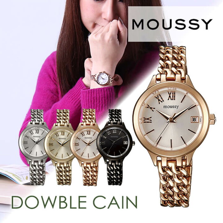 楽天市場】マウジー 腕時計 ダブルチェイン Double Chain レディース 腕時計 レディース moussy マウジー