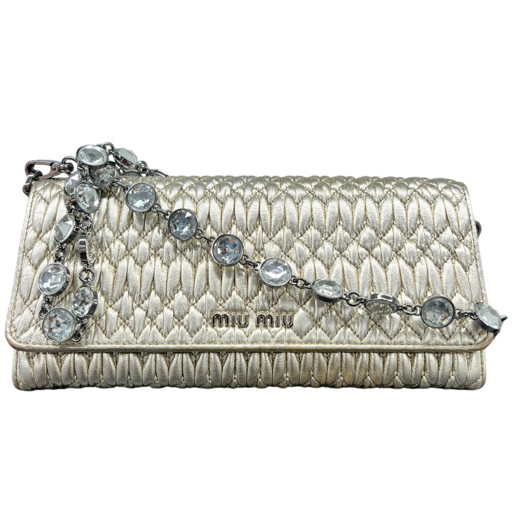 楽天市場】【3/10価格改定】MIUMIU ミュウミュウ ナッパクリスタル 