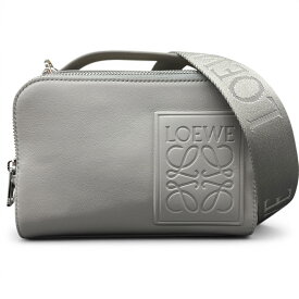 LOEWE 展示品級 カメラバッグ 2way ショルダーバッグ ハンドバッグ C565R41X04 カーフ レザー グレー クロスボディ ポシェット ミニバッグ レディース ユニセックス SAランク 中古 鑑定済 ロエベバッグ