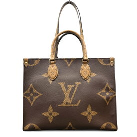 LOUIS VUITTON 展示品級 ルイヴィトン オンザゴーMM モノグラム ジャイアント 2way トートバッグ M45039 PVC レザー FL4189 ブラウン ビジネスバッグ ハンドバッグ ショルダーバッグ LV ヴィトン SAランク 中古 鑑定済 ヴィトンバッグ