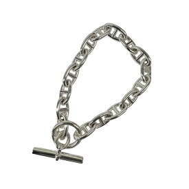 HERMES 極美品 エルメス シェーヌダンクルGM 16コマ 箱・2025年購入保証書付属 AG925 シルバー アクセサリー バングル Aランク 中古 鑑定済 エルメスアクセ