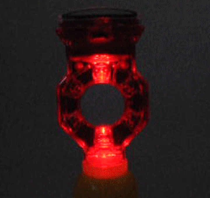 楽天市場】三角コーン用 ソーラー充電式LED6灯点滅工事灯 ソーラー式