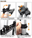 アルミ製イーゼル(画架、Easel)軽量シルバースケッチや作品展示、メニューや看板など店舗ディスプレイ、ウェルカムボードにも黒板立てスタンド折り畳みコンパクト展示会絵画用三脚B2程度までOK【pt6927】【激安】【02P13Dec14】
