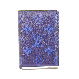 【中古】 LOUIS VUITTON ルイ・ヴィトン M30301 オーガナイザー・ドゥ ポッシュ 　ネイビーブルー　タイガラマ　名刺入れ 1113