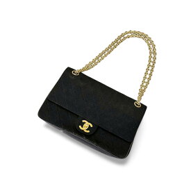 【中古】 CHANEL シャネル マトラッセ マトラッセ ジャージ×ラムスキン　ショルダーバッグ　ダブルフラップ　W25 328