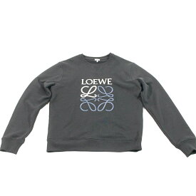 【中古】 LOEWE ロエベ スウェット・トレーナー アナグラム ブラック Mサイズ 1135