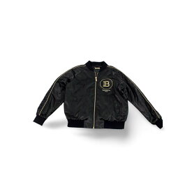 【中古】 BALMAIN バルマン コート・ジャケット ブルゾン　バックロゴ　ブラック　Mサイズ 1137