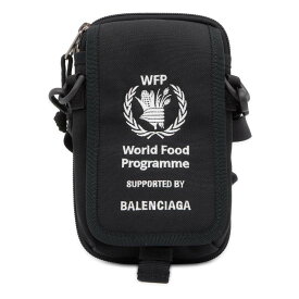 バレンシアガ ショルダーバッグ エクスプローラー WFPコラボ 593329 BALENCIAGA 黒 アウトレット品 【安心保証】 【中古】 バレンシアガ バッグ BALENCIAGA BAG