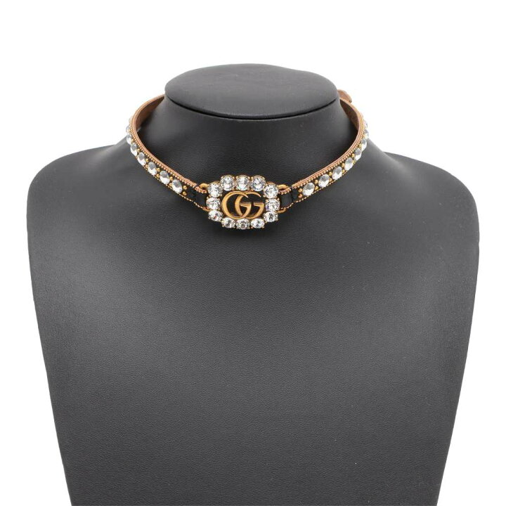 楽天市場】グッチ チョーカー ダブルG ラインストーン 553396 GUCCI 