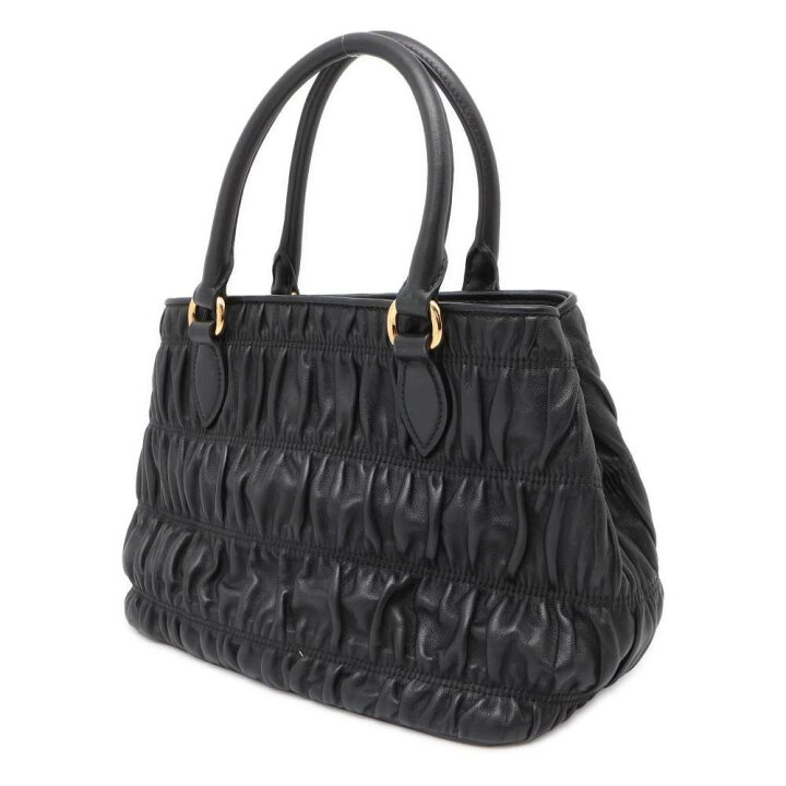 楽天市場】プラダ ハンドバッグ ギャザー レザー 1BA172 PRADA バッグ 