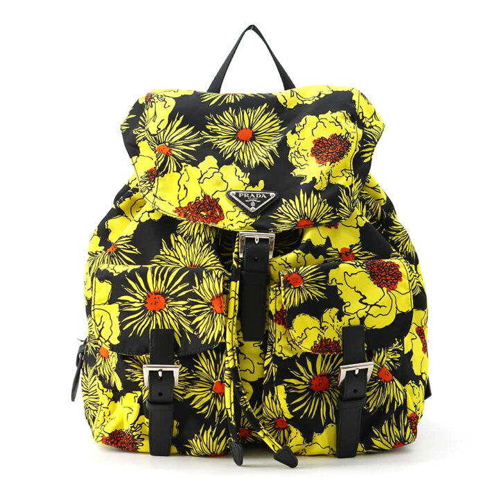 楽天市場】プラダ リュック ナイロン バックパック 花柄 1BZ811 PRADA 