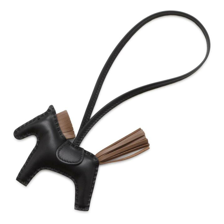 楽天市場】エルメス バッグチャーム ロデオ PM ブラック/エトゥープ  