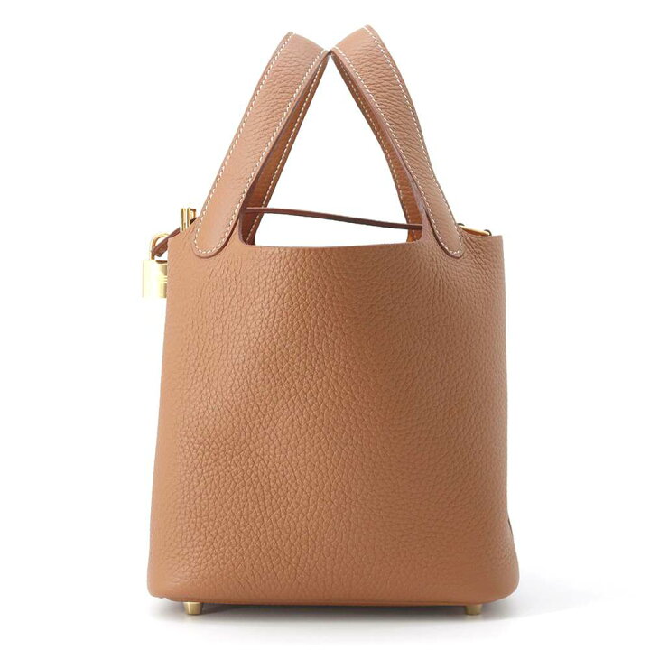 楽天市場】エルメス ハンドバッグ ピコタンロックPM ゴールド/ゴールド  