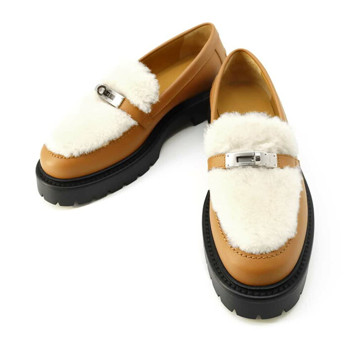 楽天市場】エルメス モカシン アイコン カーフスキン ムートン  