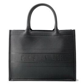 クリスチャン・ディオール トートバッグ ブックトート ミディアム レザーChristian Dior 黒 【中古】 クリスチャン・ディオール バッグ ディオール Christian Dior BAG