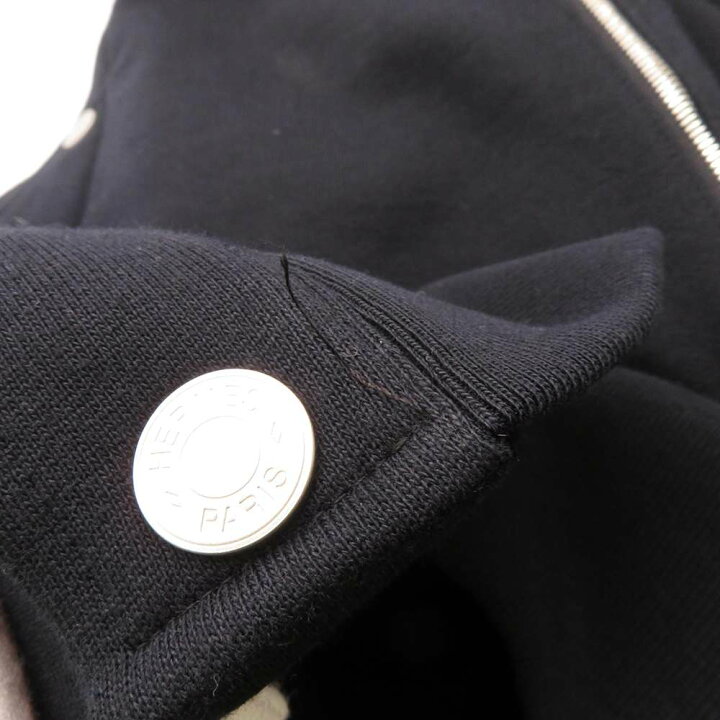 楽天市場】エルメス ジャケット テディブルゾン レザーディテール  