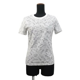 エルメス Tシャツ ボルデュック チェック コットン レディースサイズ36 HERMES トップス 白 【中古】 エルメス トップス エルメス レディース HERMES APPAREL