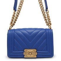 楽天市場】CHANEL ボーイ シャネル（カラーブルー）（レディースバッグ  