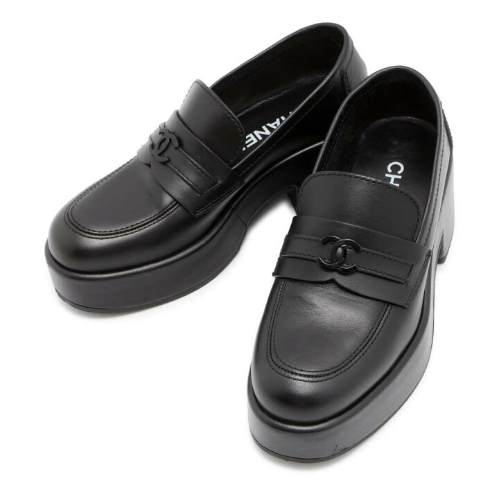 シャネルローファー 黒 