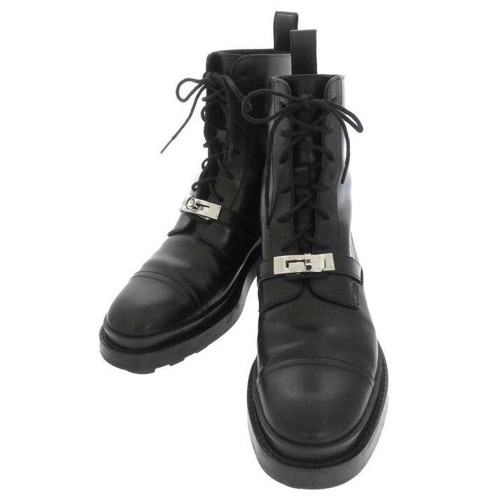 楽天市場】エルメス ブーツ ファンク ブラック/シルバー金具 ヴォー  