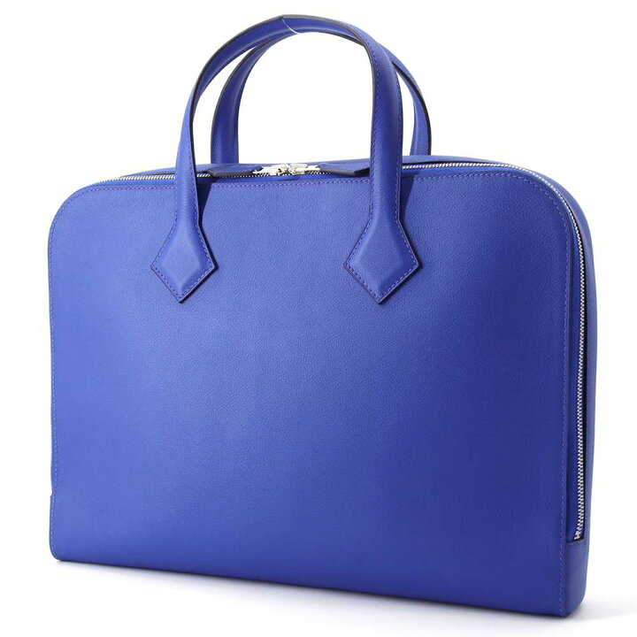 楽天市場】エルメス ビジネスバッグ ヴィクトリア ライト 38 ブルー  