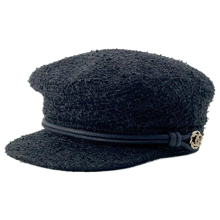 楽天市場】シャネル キャスケット ココマーク ツイード 帽子 サイズM  