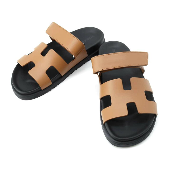 エルメス HERMES レディスサンダルシプレシェーヴル 37
