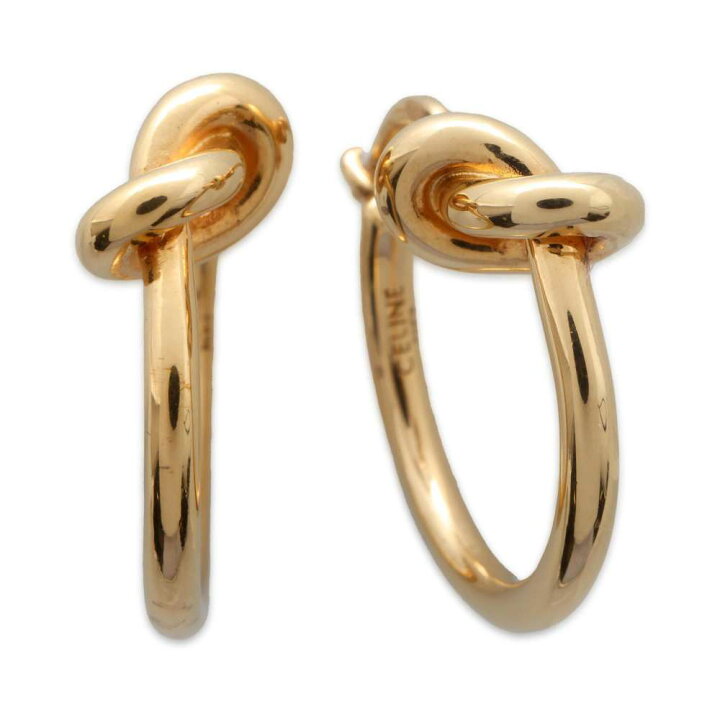 楽天市場】セリーヌ ピアス ノット スモールフープ 46N556BRA CELINE  