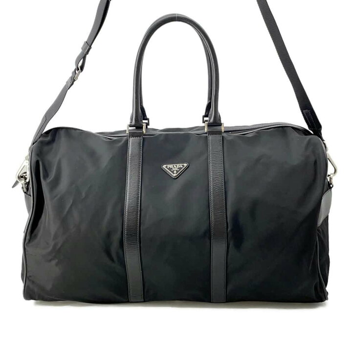楽天市場】プラダ ボストンバッグ ナイロン レザー PRADA 2way 