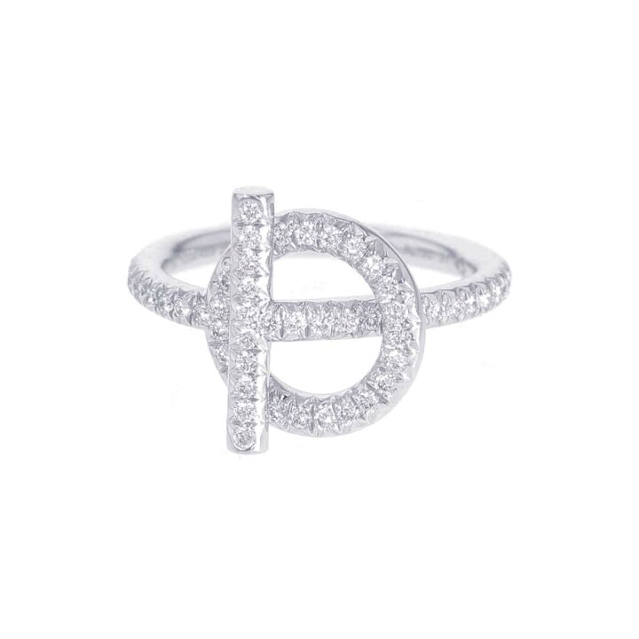 楽天市場】エルメス リング エシャペ ダイヤモンド 0.43ct K18WG 